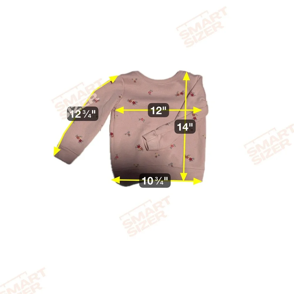 Garanimals‎ Light Pink Floral Pajamas, Toddlers 3T, Long Sleeve Top & Pants Set